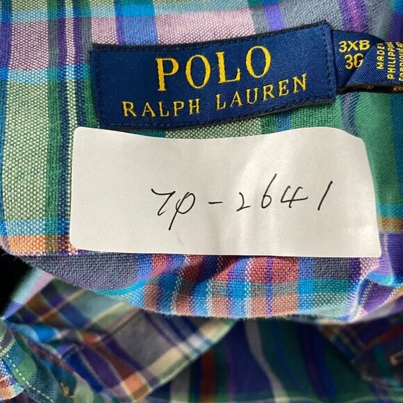 Polo Ralph Lauren Shirt Mens 3XB Cotton Plaid Pockets Long Sleeve‎ TP-2641 - Picture 2 of 11